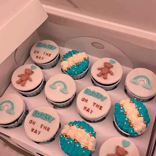 Baby on the way cupcake kutusu, Umay Patisserie İzmir