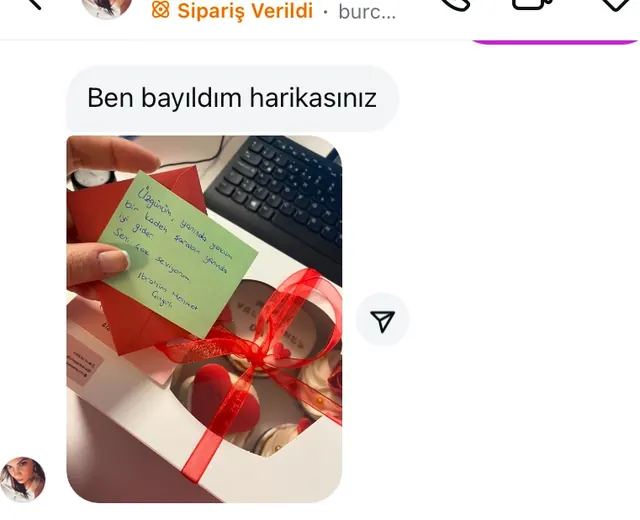 Sevgililer Günü kutusu – müşteri paylaşımı