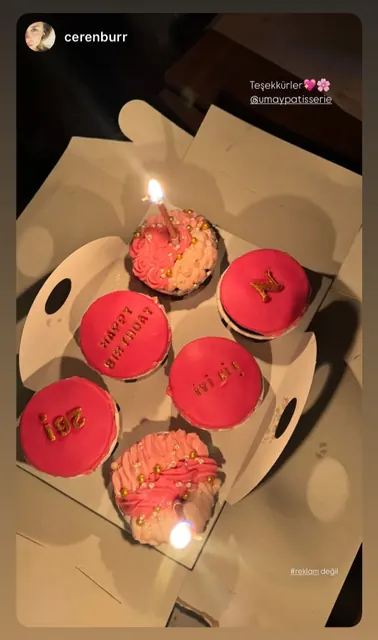 Doğum günü cupcake kutusu – müşteri paylaşımı